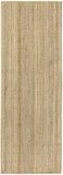 HAMID Granaatappel jute tapijt, 100% natuurlijke jutevezel, zacht en zeer sterk tapijt, handstof, woonkamer, slaapkamer, gangtapijt, natuur (200 x 80 cm)