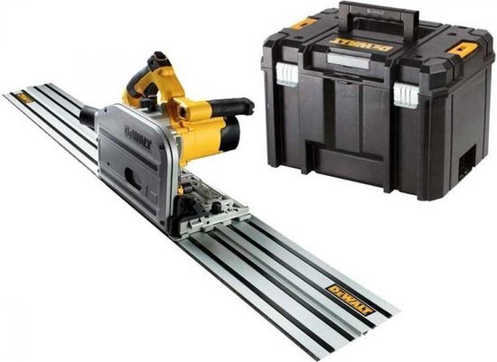 DeWalt DWS520KTR Invalcirkelzaag in TSTAK inclusief 1500mm geleiderail - 1300W - 165mm