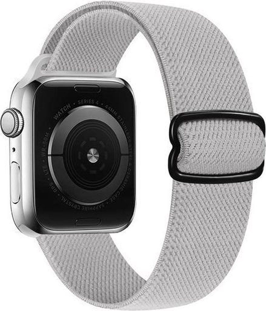 By Qubix Qubix Compatible Apple Watch Band - Solo Loop Nylon - Gray - 38/40/41mm