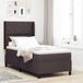 Maison Exclusive - Lit boxspring avec coussins, brun foncé, 200 x 100 cm, rembourré