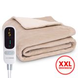 Seranova Elektrische Deken XXL - Crème beige - 180x160 cm