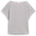 Tom Tailor - T-shirt en jacquard en coton - Taille XXL - rayure structurelle bleu marine blanc cassé