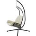 SoBuy Chaise suspendue avec cadre - Max. 150 kg - 103 x 125 x 190 cm - Crème