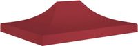 vidaXL Partytentdak 270 g/m² 4x3 m Bordeauxrood