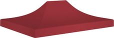 vidaXL Partytentdak 270 g/m² 4x3 m Bordeauxrood