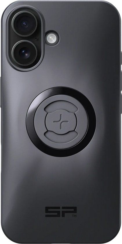SP Connect SPC+ Apple iPhone 16 Hoesje MagSafe Back Cover Dun Zwart