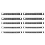 Westmark Reserveonderdelenset, 10 reservemessen voor aardappelschiller, roestvrij staal, 49 x 5,5 mm, 11060250