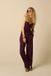 Sissy-Boy Donkerrode high waist wide leg broek