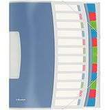 Esselte VIVIDA A4-map, transparant, blauw/meerkleurig