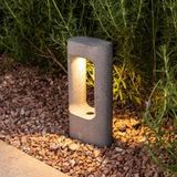 FARO BARCELONA Faro Totem - sokkel - 15 x 8,5 x 27,8 cm - 6,5W LED incl. 2700K - IP55 - cement grijs