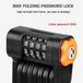 Zouma B.V. Pliable, portable combination bicycle lock with anti-theft protection, made of S4-alloy steel, with a digital dial.