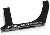 XLC Adaptateur de frein BR-X71 – Freins Flatmount/Postmount – Usiné CNC – 160 mm avant – Noir