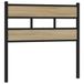 VidaXL Hoofdeind & Voeteind Zwart, Eiken 90 cm IJzer, Hout