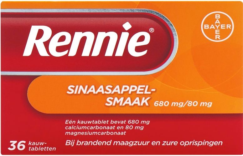 Rennie Sinaasappel Tabletten 36st