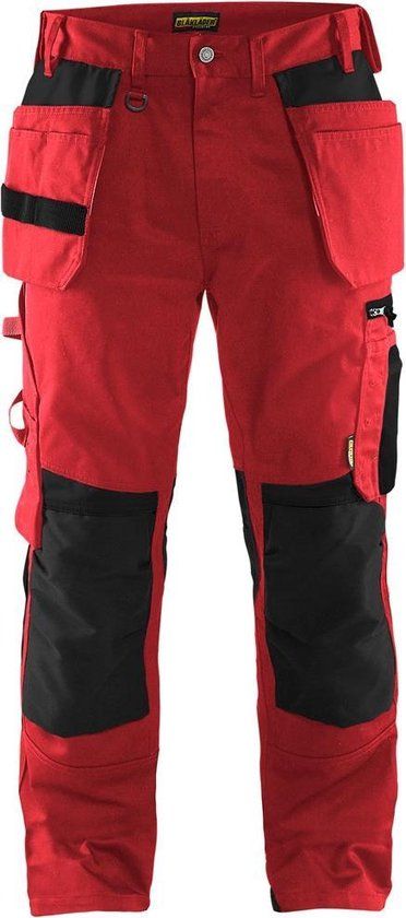 Blåkläder Werkbroek met spijkerzakken 1555-1860 - Rood/Zwart - C44
