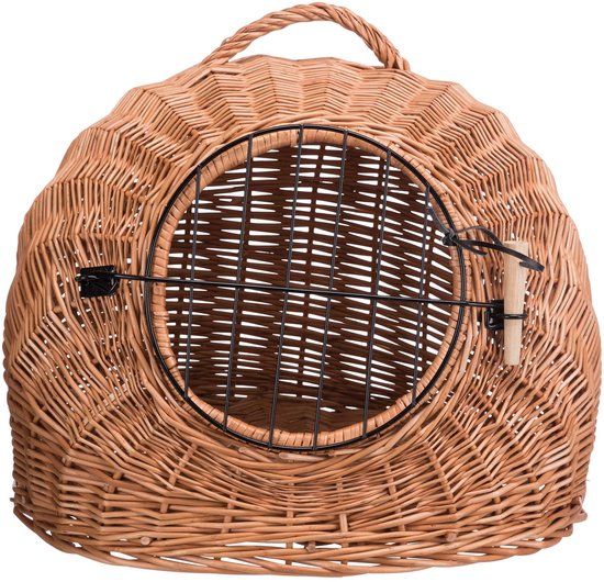 Trixie Rotan Kattenmand Met Deur - ø 50CM - Bruin