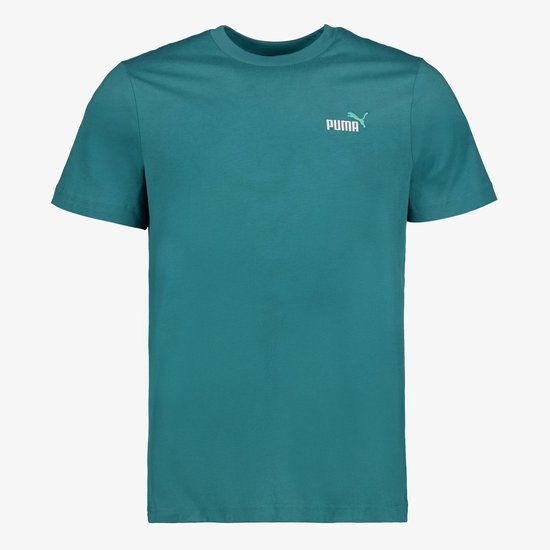 Puma ESS 2 Color Small No. 1 Logo heren sport T-shirt groen - Maat L