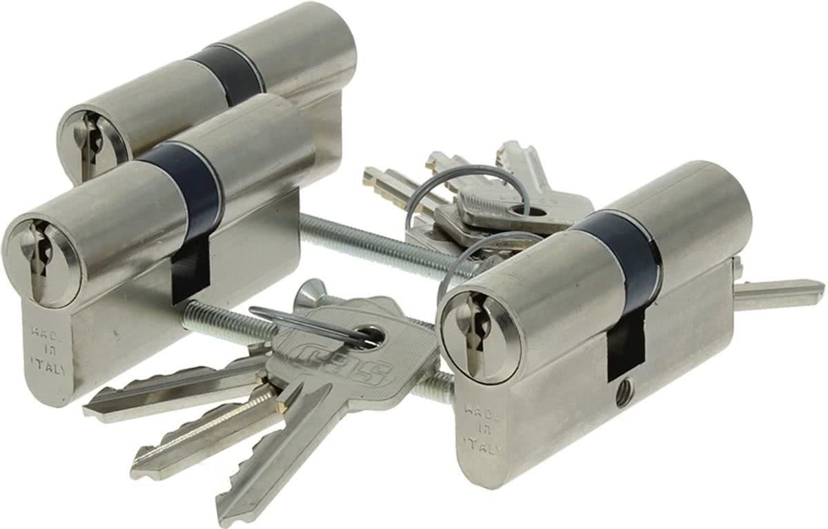 STARX Cilinderslot Messing Vernikkeld GLS 60 mm 3 stuks
