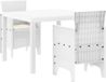 vidaXL Bartafel Set 3-delig Wit Polypropyleen