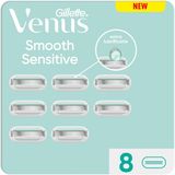 Gillette Venus Smooth Sensitive Scheermesjes voor Vrouwen - 8 stuks