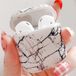 By Qubix AirPods 1/2 hoesje Marble series - hard case - Marble wit - Schokbestendig