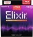 Elixir 16569 Nanoweb Acoustic Ph Bronze 12-53 - 3 Pack - Akoestische gitaarsnaren