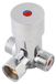 Merkloos Thermostatische Mengkraan - G1/2 Aansluiting - Warm/koud Water Mengventiel - Temperatuurregeling - Messing Materiaal - Eenvoudige Installatie