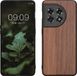 kwmobile telefoonhoesje geschikt voor OnePlus 11 - Hoesje met bumper in donkerbruin - Backcover - hout