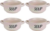Cosy & Trendy Soepkom van Aardewerk - 8 Stuks - Crème Wit - Ø 13,5 cm - 470 ml