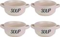 Cosy & Trendy Soepkom van Aardewerk - 8 Stuks - Crème Wit - Ø 13,5 cm - 470 ml