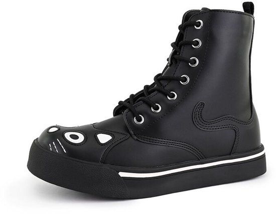 T.U.K. Kitty Sneaker Combat Boot Dames Hoge sneakers - zwart - EU39