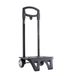 Miquelrius Opvouwbare rugzaktrolley, schoolrugzak, opvouwbare trolley met wielen voor rugzakken, schooltrolley, rugzak voor terug naar school, kleur zwart
