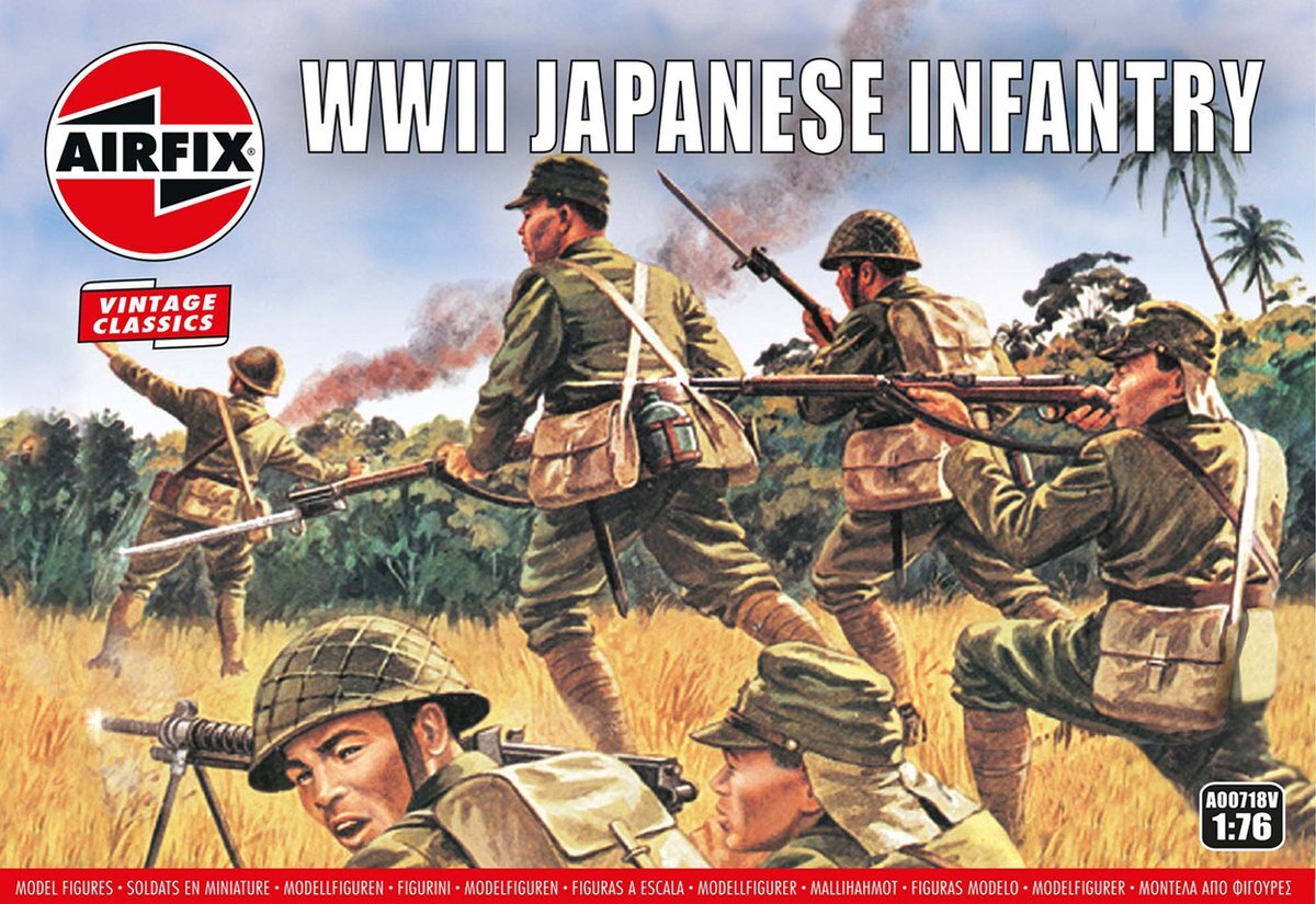 Airfix Japanse infanterie. figuren. Vintage Classics