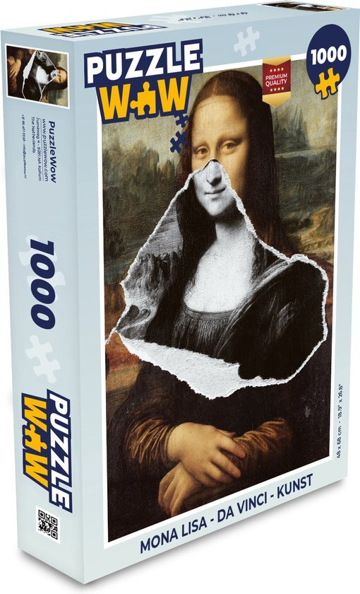 MuchoWow Puzzel Mona Lisa - Da Vinci - Kunst - Legpuzzel - Puzzel 1000 stukjes volwassenen