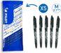 Pilot FriXion Ball Uitwisbare Pen - 0,7mm - 5 stuks - Zwart