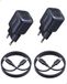Baseus 45W USB-C Oplader, 2-Pack GaN Snellader, PPS PD Adapter voor iPhone 17/16/15 Pro Max, Samsung Galaxy S25 Ultra/S24, iPad, MacBook, Pixel (Inclusief 1 m USB-C-kabel)