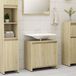 Maison Exclusive Armoire de salle de bain exclusive, en bois imitation chêne Sonoma, dimensions 60x33x60 cm