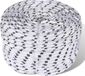 vidaXL Boottouw - Gevlochten - 8 mm - 250 m - Polyester - Wit