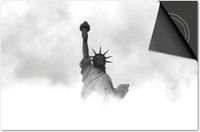 Dietrix Inductie Beschermer 71x52 - New York Vrijheidsbeels in wolken