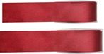 Merkloos Santex Hobby/decoratie sierlint - 2x - satijn - bordeauxrood - 1,5 cm/15 mm x 25 meter - cadeaulint
