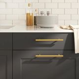 VidaXL Handvatten 10 st hartafstand 160 mm totale lengte 224 mm goud