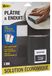 Schuurmiddel, gecoat, 3 vellen, 230 x 280 cm, incl. wig - groot