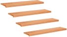 vidaXL - Trapmatten - 4 stuks - Lak - 110 x 30 x 2 cm - Massief beukenhout