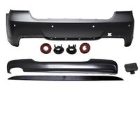 BMW Achterbumper voor limousine, met parkeersensoren (PDC), geschikt voor BMW 3-serie E90, inclusief M-pakket, modeljaar 2005-2011 (facelift)