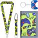 Ibenzoa® Portefeuille enfant avec motifs ludiques et cordons porte-clés multifonctionnels pour garçons