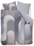 Kardol Archi dekbedovertrek - Lits-Jumeaux - 240 x 200/220 cm - Blauwgrijs