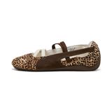 PUMA Ballerina met riempjes 'Speedcat Wild' chocoladebruin / lichtbruin