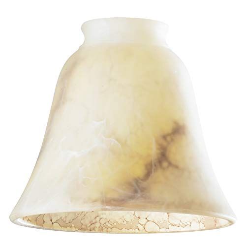 Westinghouse Lighting 81422 klokvormig, bruin gemarmerd glazen scherm