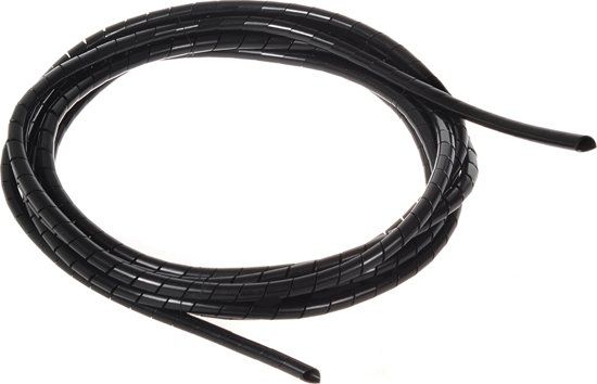 Maclean TV Systems Dekmasker voor Maclean MCTV-684 B (5 * 6 mm) 3 m kabel zwart spiraal