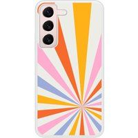 Samsung Bedrukt siliconen hoesje compatibel met Galaxy S22 Circle rainbow